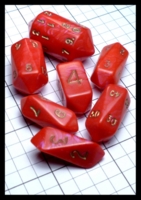 Dice : Dice - Dice Sets - Crystal Caste Red Pearl Shards - GenCon Aug 2015